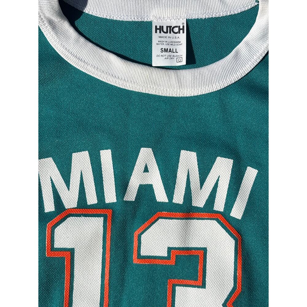 VTG 80s NFL Miami Dolphins 13 Hutch long sleeve Jersey Youth Small Dan Marino - Picture 4 of 6